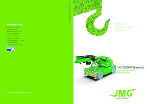 Grues mobiles industrielles JMG MC 22500RE