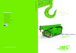 Grues mobiles industrielles JMG MC 250S