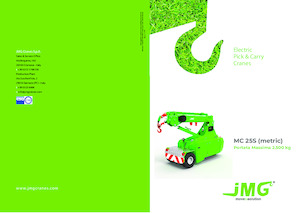 Grues mobiles industrielles JMG MC 25S