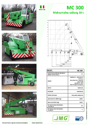 Grues mobiles industrielles JMG MC 300
