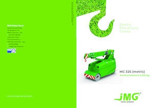 Grues mobiles industrielles JMG MC 32S