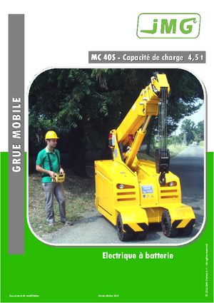 Grues mobiles industrielles JMG MC 40 S
