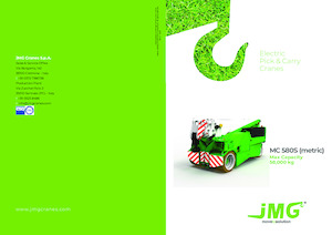 Grues mobiles industrielles JMG MC 580S