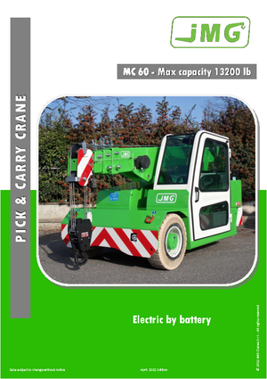 Grues mobiles industrielles JMG MC 60