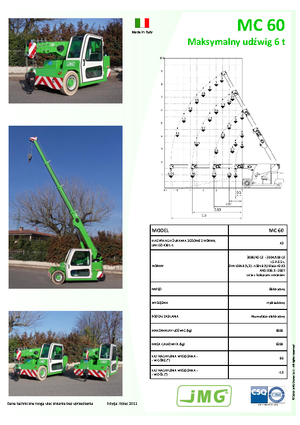 Grues mobiles industrielles JMG MC 60