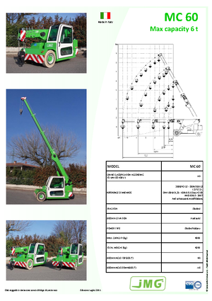 Grues mobiles industrielles JMG MC 60