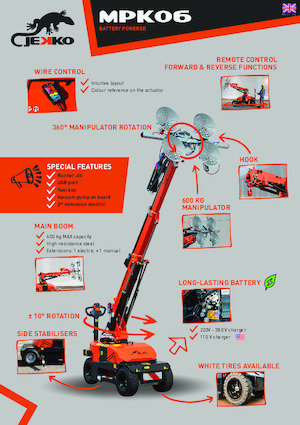 Grues mobiles industrielles Jekko MPK06V