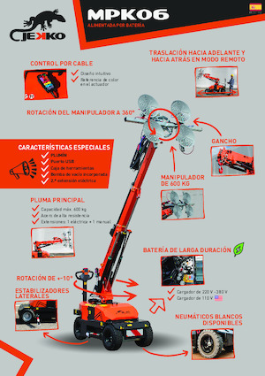 Grues mobiles industrielles Jekko MPK06V
