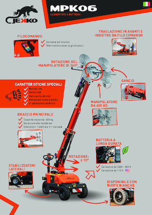 Grues mobiles industrielles Jekko MPK06V