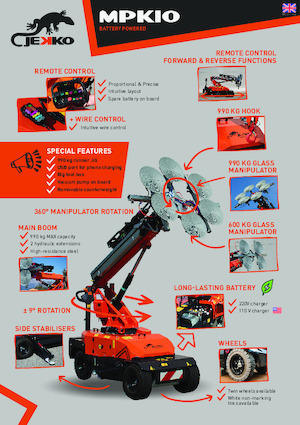 Grues mobiles industrielles Jekko MPK10