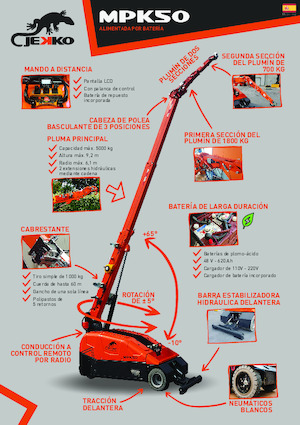 Grues mobiles industrielles Jekko MPK50