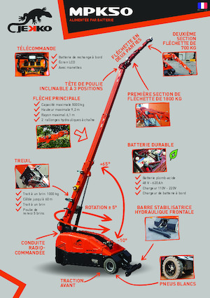 Grues mobiles industrielles Jekko MPK50