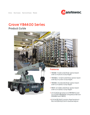 Grues mobiles industrielles Grove YB4411