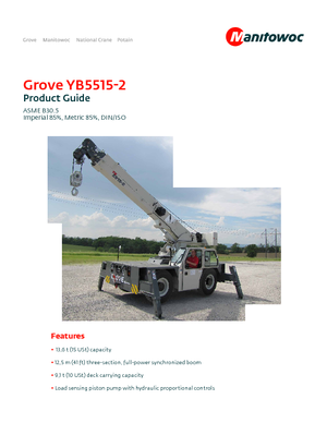 Grues mobiles industrielles Grove YB5515-2