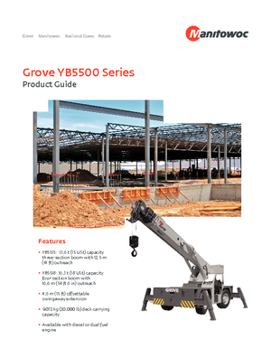 Grues mobiles industrielles Grove YB 5515