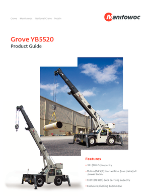 Grues mobiles industrielles Grove YB5520