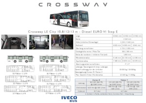 Autobus interurbains Iveco Crossway LE City 12m 