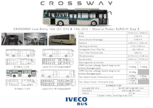 Autobus interurbains Iveco Crossway LE Natural power 12m 