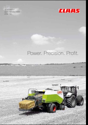 Presses de grandes balles + à haute pression Claas Quadrant 2200 Advantage