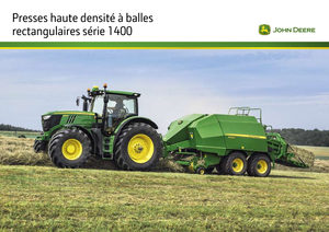 Presses de grandes balles + à haute pression John Deere 1433