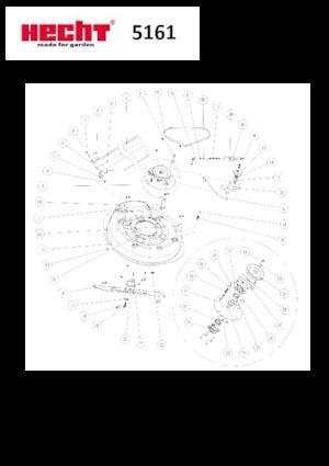 Tondeuses à gazon autoportées et tracteurs de jardin Hecht 5161