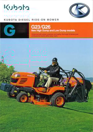 Tondeuses à gazon autoportées et tracteurs de jardin Kubota G23 HD 