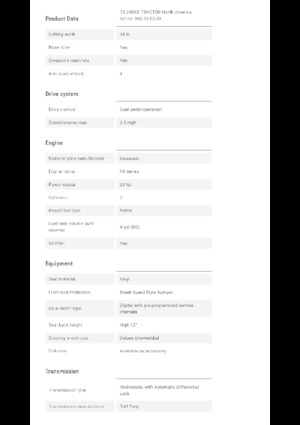 Tondeuses à gazon autoportées et tracteurs de jardin Husqvarna TS 248XD