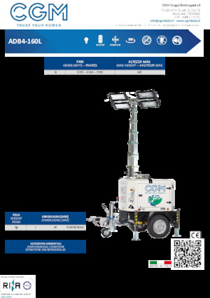 Tours d'éclairage CGM ADB4-160L