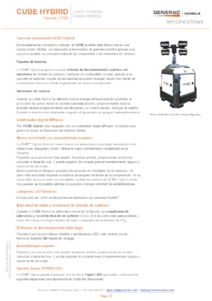 Tours d'éclairage Generac Mobile Cube Hybrid