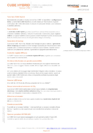 Tours d'éclairage Generac Mobile Cube Hybrid