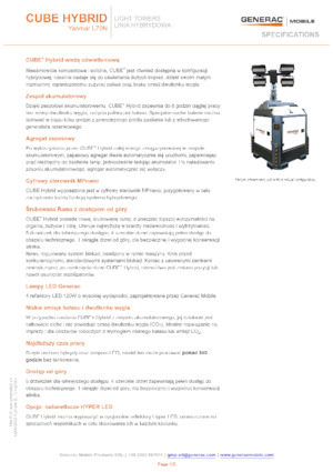 Tours d'éclairage Generac Mobile Cube Hybrid