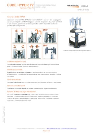 Tours d'éclairage Generac Mobile Cube Hyper Y2