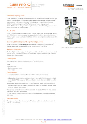 Tours d'éclairage Generac Mobile Cube Pro