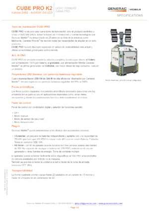 Tours d'éclairage Generac Mobile Cube Pro