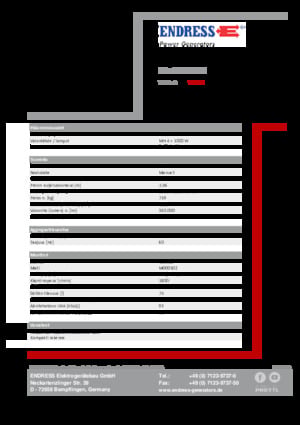 Tours d'éclairage Endress EFA 800 Y3 MH 