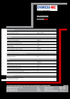 Tours d'éclairage Endress EFA 800 Y3 MH 
