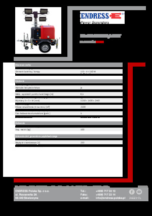 Tours d'éclairage Endress EFA 850 S4 150 Hybrid ST 