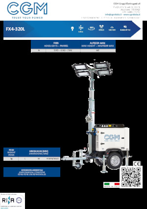 Tours d'éclairage CGM FX4-320L
