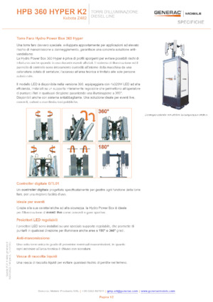 Tours d'éclairage Generac Mobile HPB 360 Hyper K2