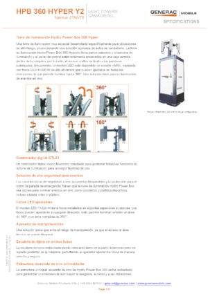 Tours d'éclairage Generac Mobile HPB 360 Hyper Y2
