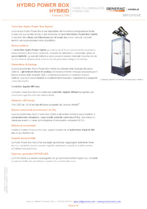 Tours d'éclairage Generac Mobile Hydro Power Box Hybrid