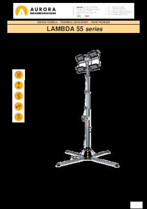 Tours d'éclairage Aurora Lambda 55 4x75W