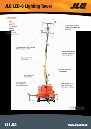 Tours d'éclairage JLG LED-8