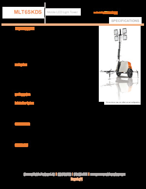 Tours d'éclairage Generac Mobile MLT6 SKDS