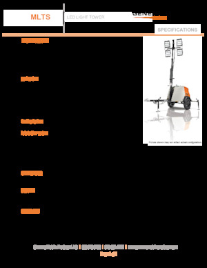 Tours d'éclairage Generac Mobile MLTS