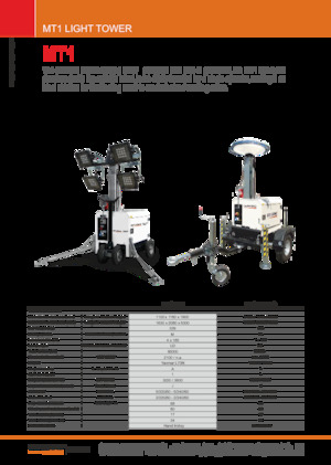 Tours d'éclairage Generac Mobile MT 1 LED