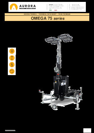 Tours d'éclairage Aurora Omega 75 4x320W