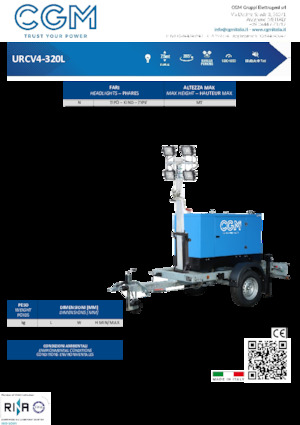 Tours d'éclairage CGM UR4-320L