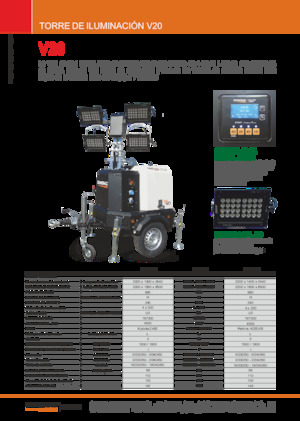 Tours d'éclairage Generac Mobile V 20 Y2