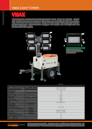 Tours d'éclairage Generac Mobile VMAX
